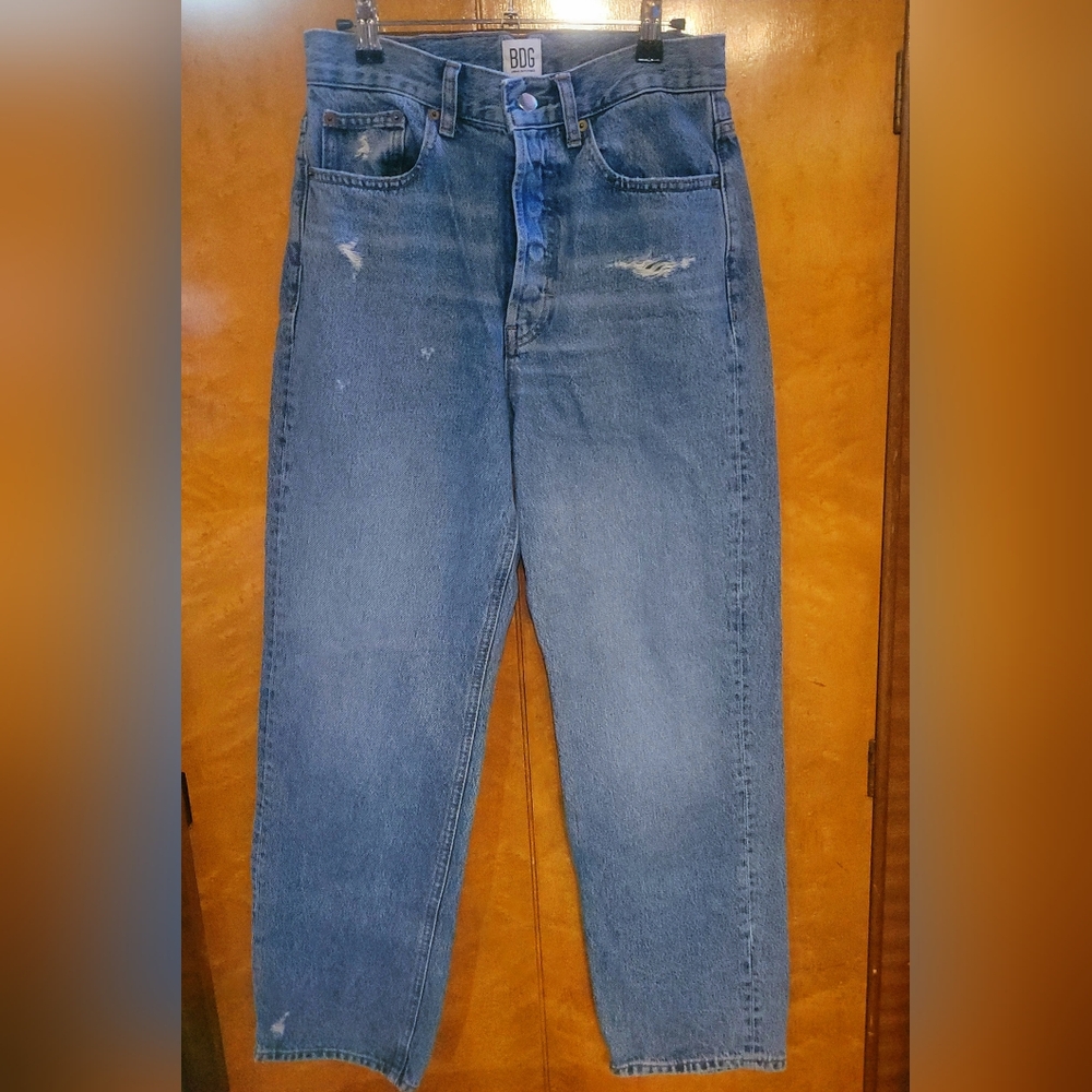 BDG Relaxed Fit Distressed Blue Jeans